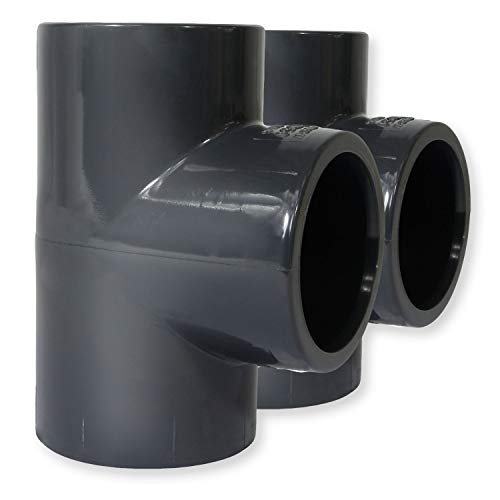 Paradies Pool PVC Fitting T-Stück Ø 50mm 90° mit Klebemuffen, Qualität aus Europa, Menge: 2 Stück Paradies Pool PVC Fitting T-Stück Ø 50mm 90° mit Klebemuffen, Qualität aus Europa, Menge: 2 Stück von Paradies Pool