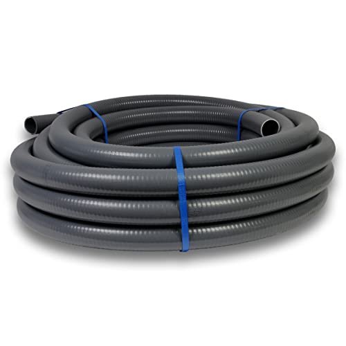 Paradies Pool PVC Schlauch Ø 63mm 12m Rolle Flex Spiralklebeschlauch Erdbeständig flexibel Druckschlauch Menge: 1 Rolle von Paradies Pool