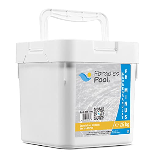 Paradies Pool pH Minus Granulat 7,5 kg, pH Senker Schwimmbecken Pool von Paradies Pool