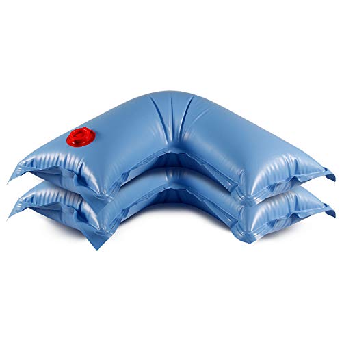Wassersack Eckausführung 2er Set 60 x 60 cm Beschwerungssack für Abdeckplane Winter von Paradies Pool