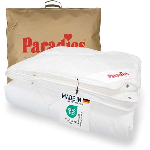 PARADIES 4 Jahreszeiten Bettdecke 135x200 cm - Prima Varietta Bio, Öko-Tex 100 Klasse 1, medizinisch getestet, Knöpfbare 4-Jahreszeitendecke 135 x 200 PARADIES 4 Jahreszeiten Bettdecke 135x200 cm - Prima Varietta Bio, Öko-Tex 100 Klasse 1, medizinisch getestet, Knöpfbare 4-Jahreszeitendecke 135 x 200 von PARADIES