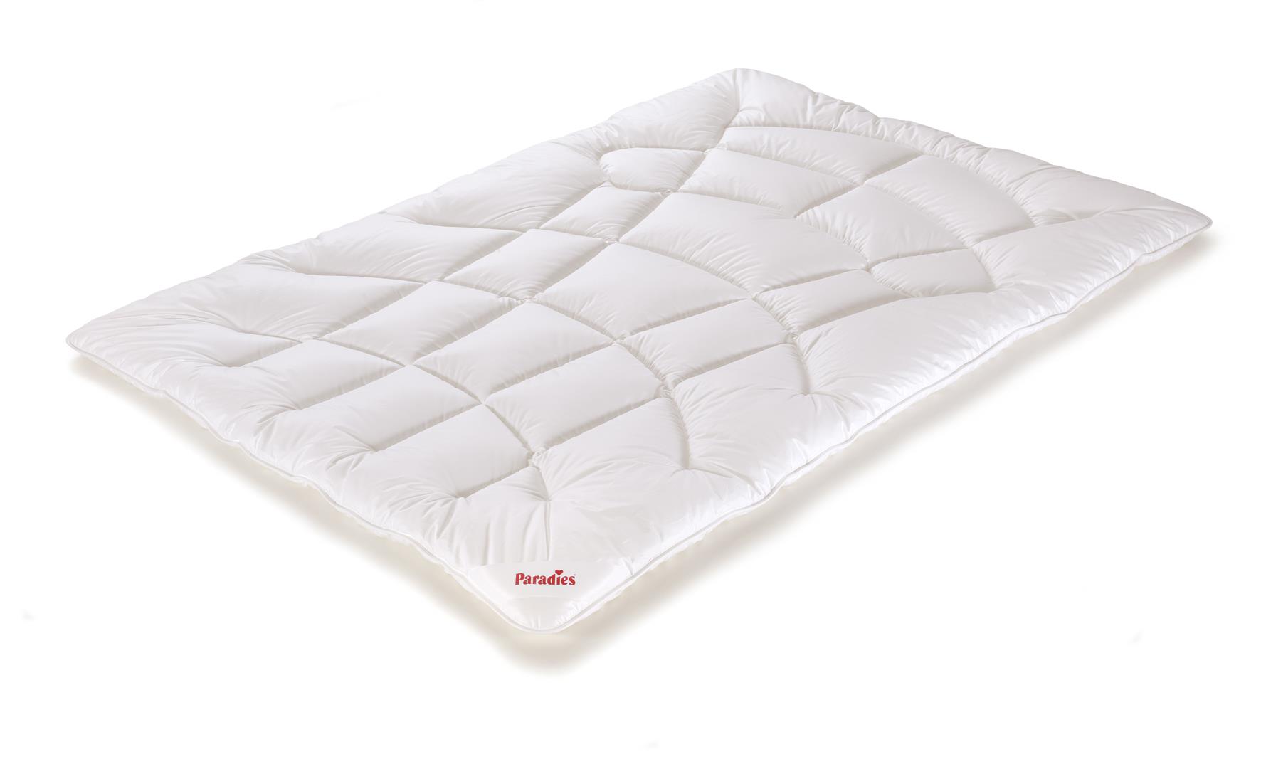 Paradies Bettdecke 155x220cm KORALL BIO in medium warm von Paradies