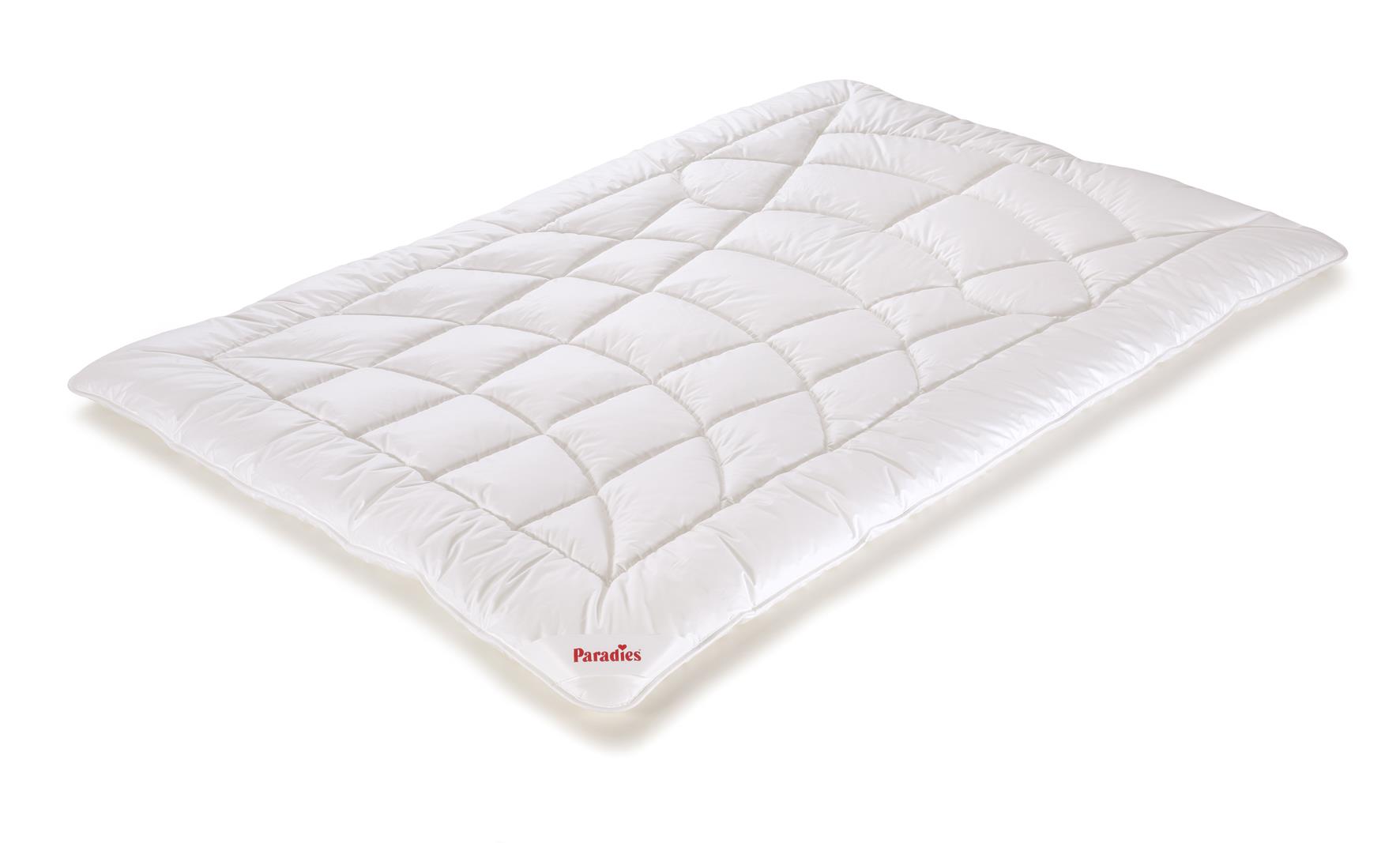 Paradies Bettdecke 155x220cm KORALL BIO in winterwarm von Paradies