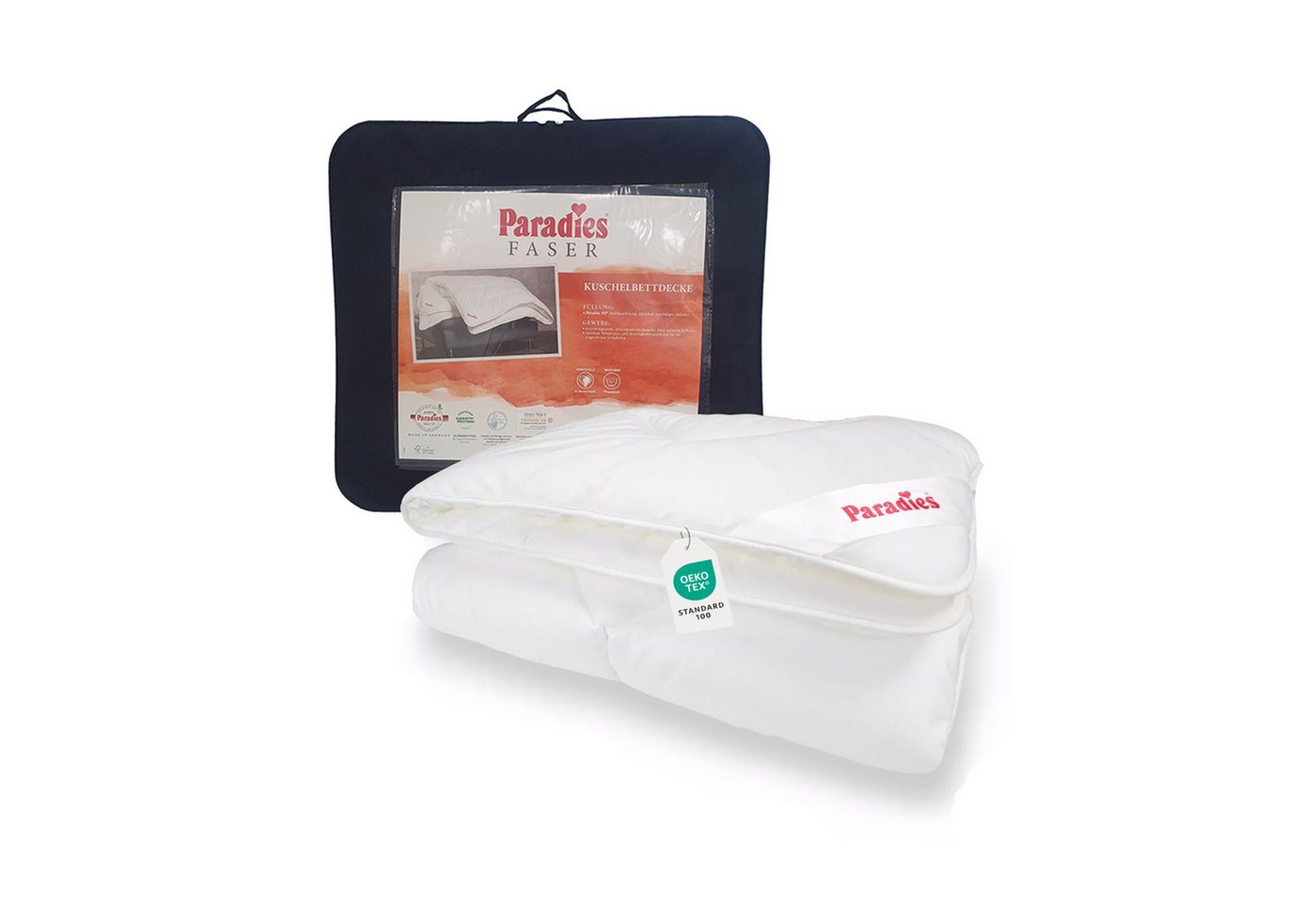 Paradies Kunstfaserbettdecke Paradies Halia-Fill Ganzjahresbett medium warme Bettdecke 135x200, Füllung: Paradies Fill Fasertechnologie für dauerhaft kuscheliges Volumen, 50% recycelt., Bezug: 100% Baumwolle, veredelt mit Aloe vera von Paradies