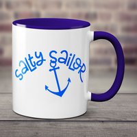 Ahoi Salty Sailor Tasse - Perfektes Personalisiertes Segelgeschenk von ParadiseGiftMugs