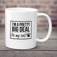 Big Deal Katzentasse - Personalisierte Katzendame Geschenk Lustiger Katzendruck von ParadiseGiftMugs