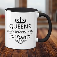 Oktober Königin Tasse - Perfektes Waage Geburtstagsgeschenk Für Die in Ihrem Leben von ParadiseGiftMugs