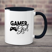 Personalisierbare Gamer Girl Tasse - Personalisierte Gaming Geschenke Für Das Ultimative Babe von ParadiseGiftMugs