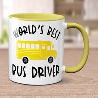 Personalisierte Gelbe Bus Tasse - Perfektes Fahrer Geschenk von ParadiseGiftMugs