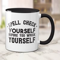 Personalisierte Grammar Kaffeetasse - Perfektes Geschenk Für College-studenten von ParadiseGiftMugs