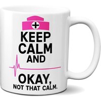 Personalisierte Keep Calm Nurse Tasse - Lustiges Geschenk Für Krankenschwestern Und Ärzte von ParadiseGiftMugs