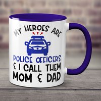 Personalisierte Polizei Eltern-Tasse - Das Perfekte Geschenk Für Papa Und Mama von ParadiseGiftMugs