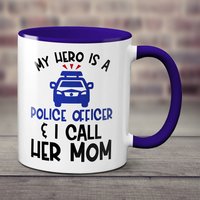 Personalisierte Polizei Mom Geschenk Zeige Deine Unterstützung Mit Unserer Tasse von ParadiseGiftMugs