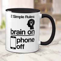 Personalisierte Schulregeln-Tasse - Perfektes Zeichen Für Klassenzimmer Oder Lehrerschreibtisch Personalisiertes Lehrer-Regel-Geschenk von ParadiseGiftMugs
