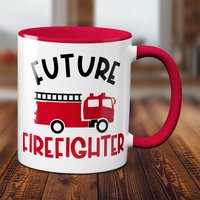 Personalisierte Zukunft Feuerwehrmann Becher - Ideales Abschlussgeschenk Personalisierte Zukunft Feuerwehrmann Becher - Ideales Abschlussgeschenk von ParadiseGiftMugs