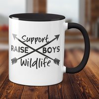 Support Wildlife Tasse - Personalisierte Mutter Sohn Geschenke Wildlife Zitat von ParadiseGiftMugs