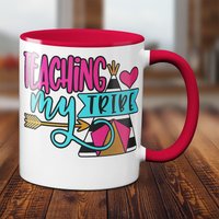 Teach My Tribe Becher - Personalisiertes Geschenk Für Professoren Und Lehrer von ParadiseGiftMugs