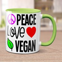 Vegane Aktivist-Tasse - Verbreite Die Liebe Und Schärfe Das Bewusstsein Mit Dieser Pflanzlichen Tasse von ParadiseGiftMugs