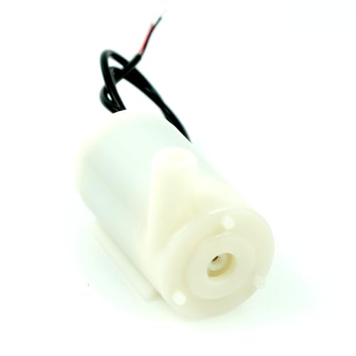 Paradisetronic.com Mini-Tauchpumpe/Wasserpumpe, 3-5V DC, 100mA, Weiß von Paradisetronic.com