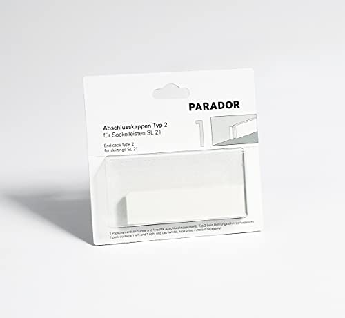 Parador Abschlusskappen Typ 2 für Parador Sockelleisten SL 21 - Doppelpack von Parador