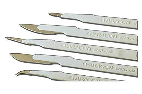 Paragon - Einwegskalpell, steril, Größe Nr. 11, Edelstahl, Klingenschutzverstärkung, Packung mit 10 Skalpellen in Einzelbeuteln von Paragon