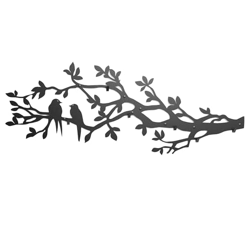 Gardrobenpanelle modern design | garderobe baum 105x41cm | garderobenleiste schwarz | garderobenpaneel metall 2mm | garderobe wandpaneel | jackenhalter wand | flurgarderobe schmal | garderobenleiste von Parametric Style