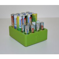 Batteriebox Zur Akkuaufbewahrung Für Aa Und Aaa Batterien von ParametricPlastics