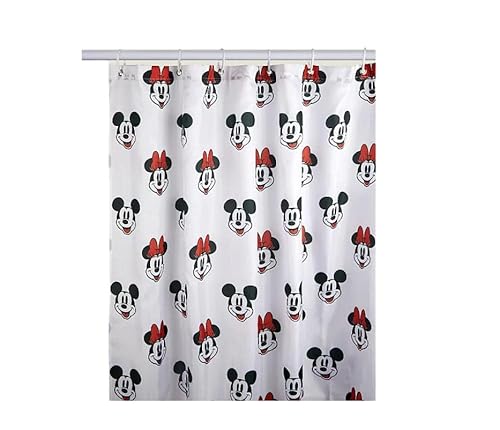 Paranoid Fish Mickey Mouse and Minnie Mouse Retro Duschvorhang Paranoid Fish Mickey Mouse and Minnie Mouse Retro Duschvorhang von Paranoid Fish