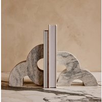 Die Leo-Marmor-Buchstützen, Buchstützen Im Neuesten Design, Aus Weißem Marmor von ParasHandmade