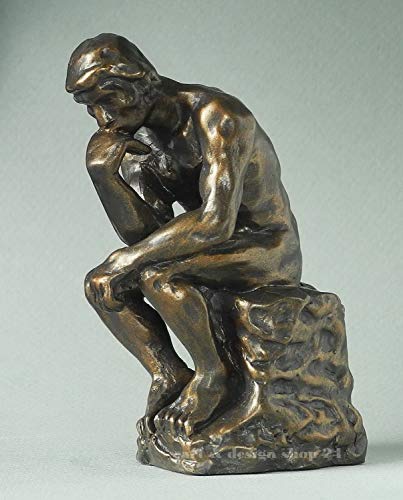 Parastone Museums Kollektion Auguste Rodin Der Denker Figur in Bronzeoptik mit edler Geschenkverpackung von Parastone