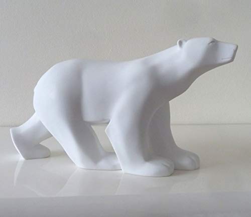 Parastone Museums Kollektion - Eisbär (Ours Blanc) - 18cm - nach Francois Pompon #01 - Weiß - Kunstharz, handgefertigt und handbemalt - Sculptur von Parastone Museums Kollektion