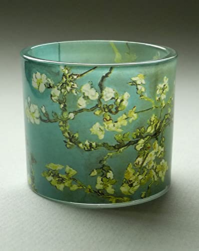 Museumsshop Teelichthalter Motiv Van Gogh Mandelblüte - Teelicht Glas von Parastone