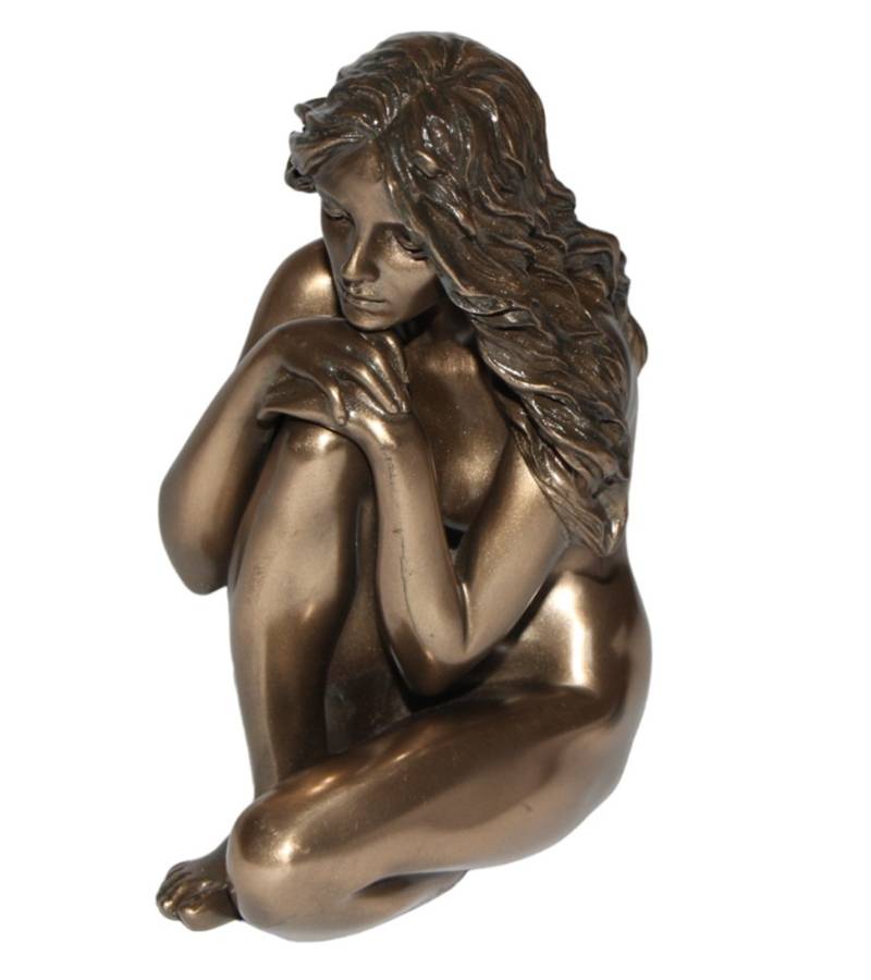 Deko Figur Body Talk Kollektion Frauenakt Frau sitzend H 13 cm Skulptur Figur von Parastone