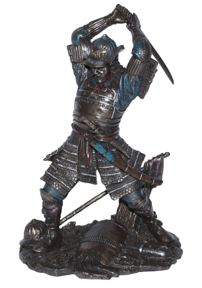 Deko Figur Samurai Art H 23 cm japanischer Krieger in Rüstung mit Schwert Figur von Parastone