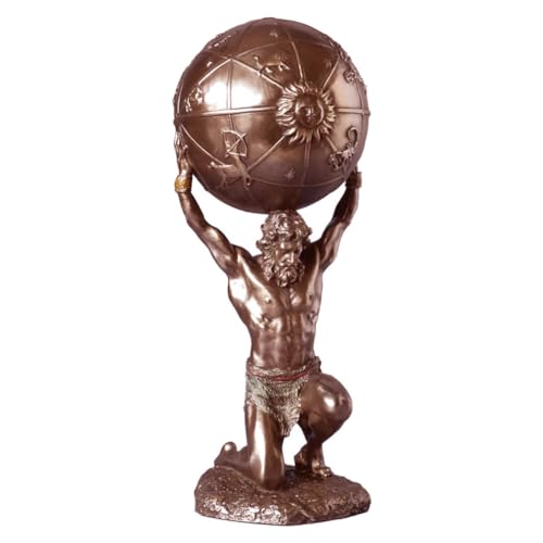 Parastone Deko-Figur Titan Atlas mit himmlischer Sphäre bronziert Deko-Artikel, Bronze-Optik, H: 29 cm von Parastone