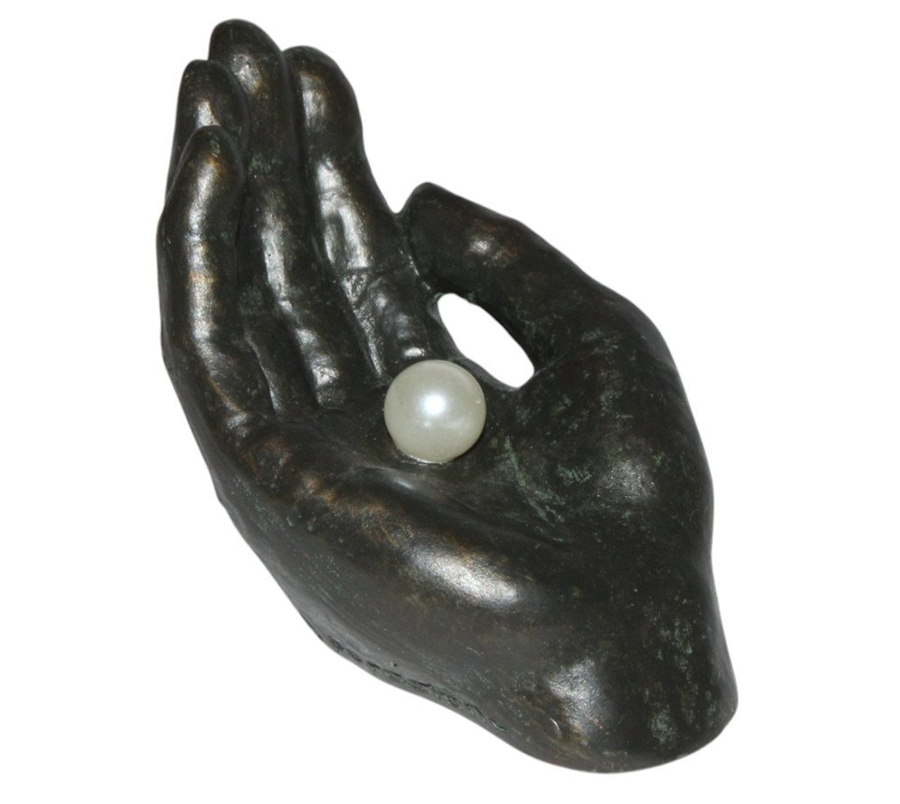 Parastone Dekofigur "Kostbarkeit in seiner Hand“ Dekofigur Hand mit Perle Lange 7,5 cm von Parastone