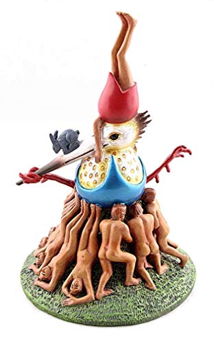Vogel in blauem Ei - Museumsshop Skulptur (Replikat) nach Hieronymus Bosch von Parastone