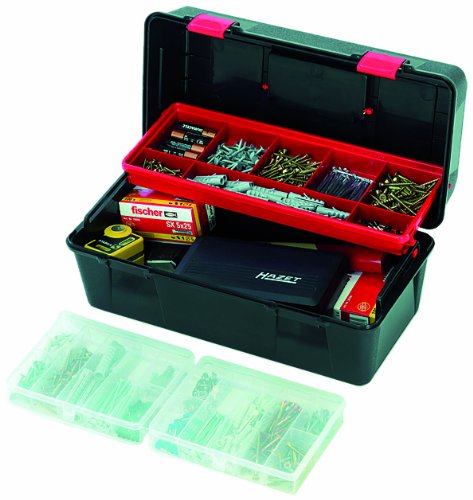 PARAT 5809.000-391 Profi-Line Werkzeug-Box mit Einsatz für Kleinteile, schwarz von Parat