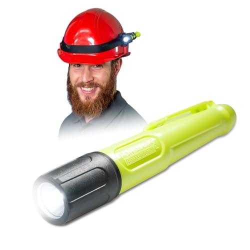 PARAT PARALUX PX3 | EX-geschützte LED Sicherheitsleuchte für Zone 2 | 60 Lumen CREE LED Taschenlampe | Wasserdicht & Staubdicht | Robustes Polycarbonat-Gehäuse mit Gürtelfixierung von Parat