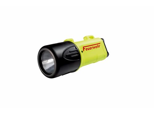 Parat PX1 Shorty Feuerwehr Edition (Taschenlampe, 80 Lumen, Sicherheitsleuchte mit Halterung und Batterien, Leuchte) 6912266158, Gelb von Parat