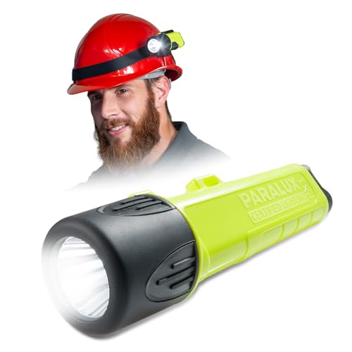 PARAT PARALUX PX1 | LED Sicherheitsleuchte mit 120 Lumen | EX-geschützte LED Taschenlampe | Wasserdichte Helmleuchte mit 15h Leuchtdauer | ATEX Stirnlampe mit CREE| Für Arbeit & Werkstatt von Parat