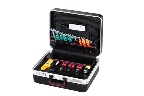 Parat Werkzeugkoffer CLASSIC Deep Space CP-7 (mit Dokumentenfach, Zweiseitge Werkzeugtafel, Soft-Touch Tragegriff, Zahlenschloss, Werkzeugtasche) 588050171 von Parat