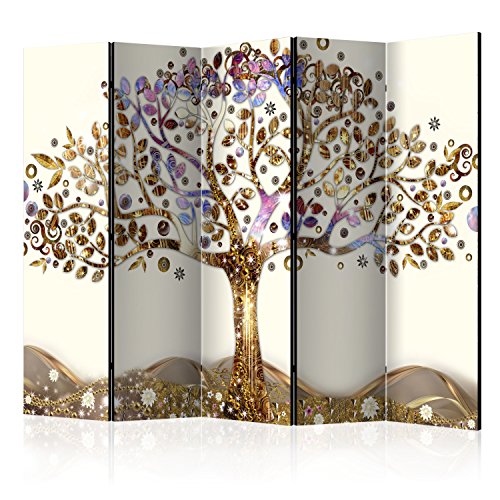 murando Raumteiler Baum Foto Paravent 225x172 cm beidseitig auf Vlies-Leinwand Bedruckt Trennwand Spanische Wand Sichtschutz Raumtrenner beige Gold braun l-A-0002-z-c murando Raumteiler Baum Foto Paravent 225x172 cm beidseitig auf Vlies-Leinwand Bedruckt Trennwand Spanische Wand Sichtschutz Raumtrenner beige Gold braun l-A-0002-z-c von BIOMBO B&D XXL