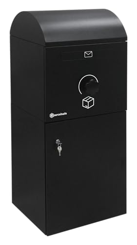 Parcelsafe L Schwarzer Paketbriefkasten - Paketbox Für große Pakete - Extrem robust - Diebstahlsicherung - 5 Jahre Garantie - Paketbriefkasten für sehr große Pakete von Parcelsafe