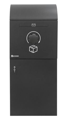 Parcelsafe XL Anthrazit - Paketbox Extra Groß - Für alle Zusteller - Sehr Robust - 48x60x120cm - Paketbriefkasten Hergestellt aus langlebigem Aluzink - 5 Jahre Garantie von Parcelsafe
