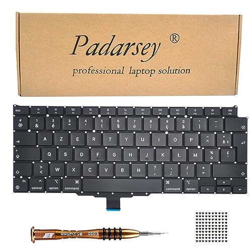 Pardarsey Ersatz Clavier français Tastaturr Kompatibel für MacBook Air Retina 13" M1 A2337 Ende 2020 Jahr Tastatur + Schrauben + Schraubendreher von Pardarsey