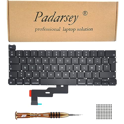 Pardarsey Ersatz Clavier français Tastaturr Kompatibel für MacBook Pro 13" A2338 2020 2022 Jahr Tastatur + Schrauben + Schraubendreher von Pardarsey