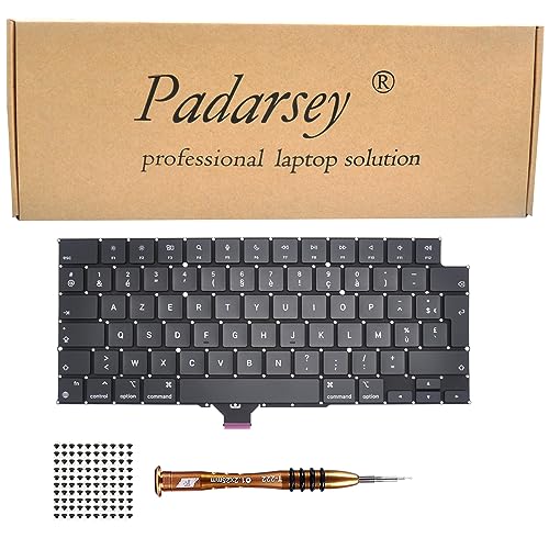 Pardarsey Ersatz Clavier français Tastaturr Kompatibel für MacBook Pro 14" A2442, 16" A2485 2021 Jahr Tastatur + Schrauben + Schraubendreher von Pardarsey