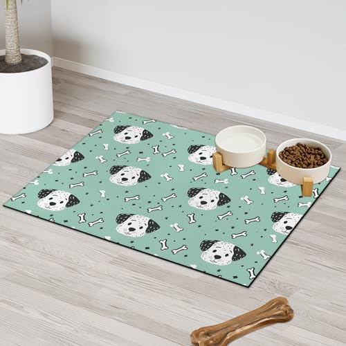 Hundefuttermatte, saugfähig, für Futter und Wasser, schnell trocknend, rutschfeste Futtermatten, Haustierbedarf, Hundeknochen, 61 x 81,3 cm Hundefuttermatte, saugfähig, für Futter und Wasser, schnell trocknend, rutschfeste Futtermatten, Haustierbedarf, Hundeknochen, 61 x 81,3 cm von Pardick