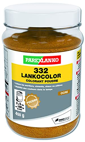 Parexlanko, 332 LankoColor Pulverfarbe für Mörtel, Zement, Kalk oder Gips, Ocker, 450 g von Parexlanko